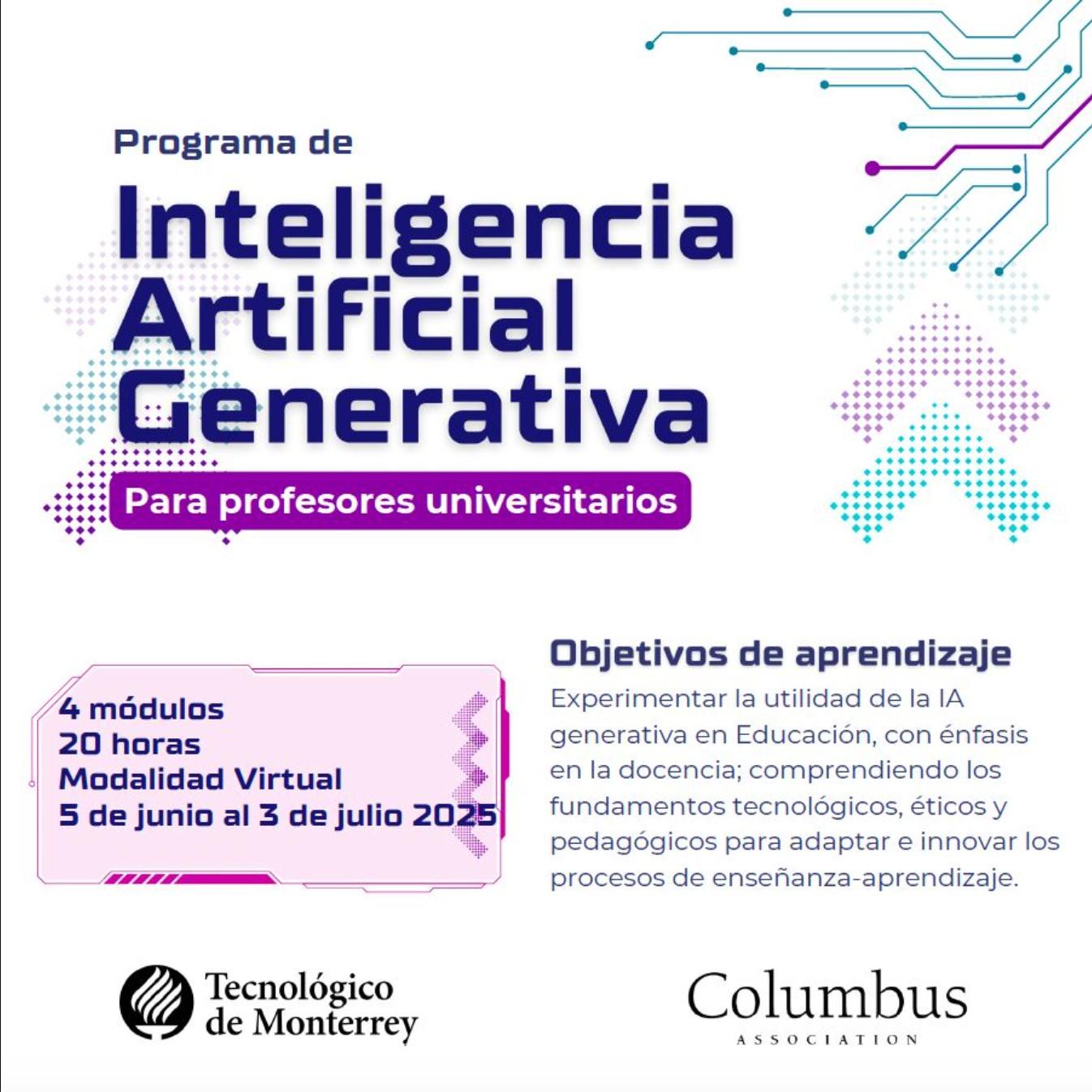 Programa de IA generativa para profesores